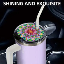 Load image into Gallery viewer, 8pcs Mandala DIY Diamond Art Cup Lid Accessories Bling Tumbler Lid Plate
