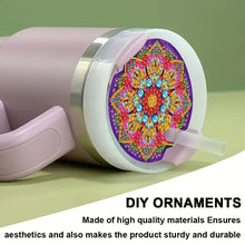 Load image into Gallery viewer, 8pcs Mandala DIY Diamond Art Cup Lid Accessories Bling Tumbler Lid Plate
