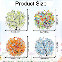 Load image into Gallery viewer, 8pcs Tree DIY Diamond Art Cup Lid Accessories Bling Tumbler Lid Plate
