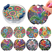Load image into Gallery viewer, 8pcs Rose DIY Diamond Art Cup Lid Accessories Bling Tumbler Lid Plate
