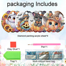 Load image into Gallery viewer, 8pcs Christmas Halloween DIY Diamond Art Cup Lid Accessories Tumbler Lid Plate
