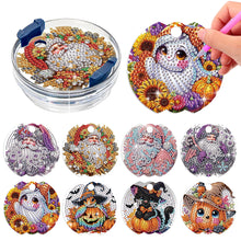 Load image into Gallery viewer, 8pcs Christmas Halloween DIY Diamond Art Cup Lid Accessories Tumbler Lid Plate
