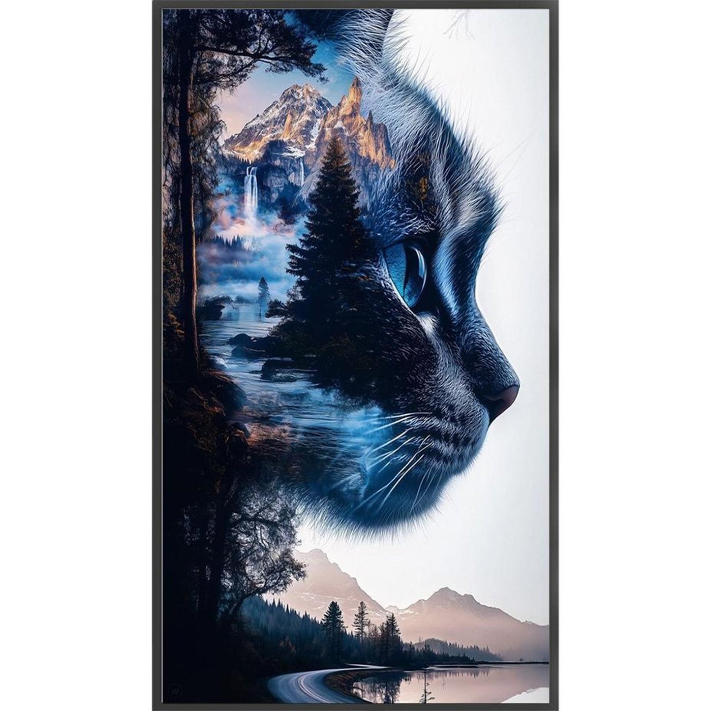 Cat - Full 11CT Counted Cross Stitch 40x70CM - Huacan