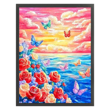 Load image into Gallery viewer, Colorful Clouds and Flowers - 50*62CM 11CT Stamped Cross Stitch£¨Mona Lisa Brand£©
