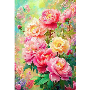 Blooming Flowers - 50*70CM 11CT Stamped Cross Stitch（Mona Lisa Brand）