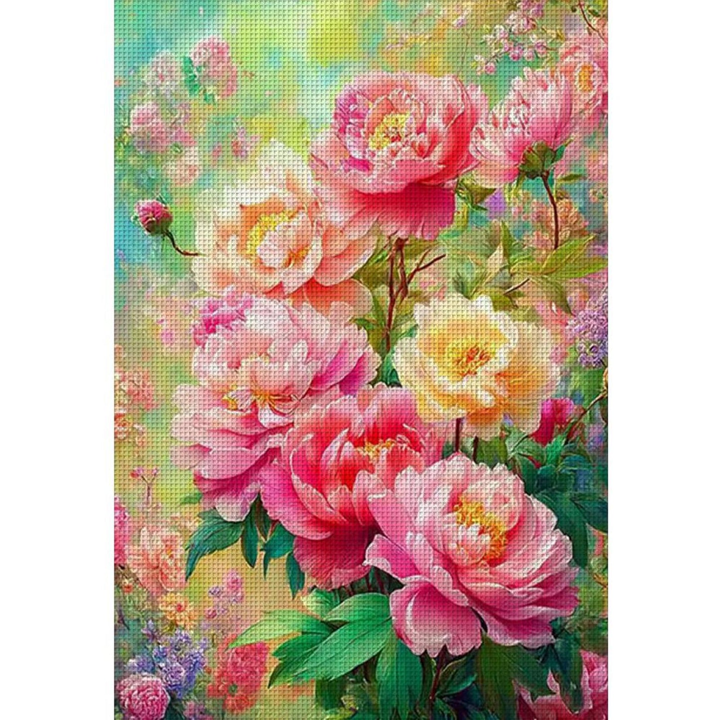 Blossoming Prosperity - Full 11CT Stamped Cross Stitch 50x70CM - Mona Lisa