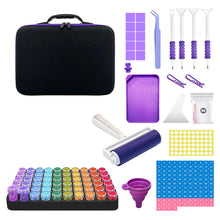 Load image into Gallery viewer, 109pcs Bead Bottle Storage Handbag Diamond Painting Toolkit Bead Organizer Tool

