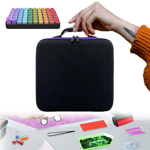 139pcs Bead Bottle Storage Handbag Diamond Painting Toolkit Bead Organizer Tool
