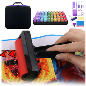139pcs Bead Bottle Storage Handbag Diamond Painting Toolkit Bead Organizer Tool