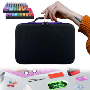 163pcs Bead Bottle Storage Handbag Diamond Painting Toolkit Bead Organizer Tool