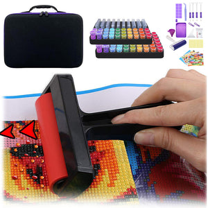 163pcs Bead Bottle Storage Handbag Diamond Painting Toolkit Bead Organizer Tool