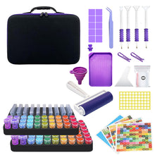 Load image into Gallery viewer, 163pcs Bead Bottle Storage Handbag Diamond Painting Toolkit Bead Organizer Tool
