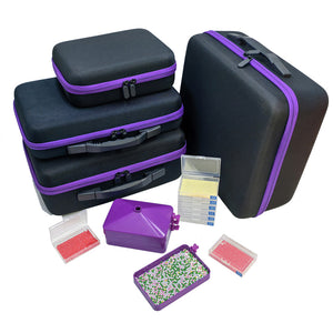 163pcs Bead Bottle Storage Handbag Diamond Painting Toolkit Bead Organizer Tool