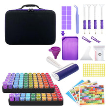 Load image into Gallery viewer, 182pcs Bead Bottle Storage Handbag Diamond Painting Toolkit Bead Organizer Tool
