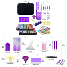 Load image into Gallery viewer, 182pcs Bead Bottle Storage Handbag Diamond Painting Toolkit Bead Organizer Tool
