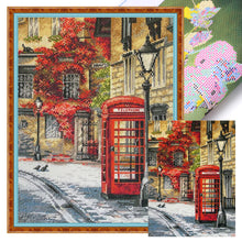Load image into Gallery viewer, Telephone Booth - 33*45CM 14CT Stamped Cross Stitch Egyptian cotton£¨Spring Brand£©
