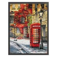 Load image into Gallery viewer, Telephone Booth - 33*45CM 14CT Stamped Cross Stitch Egyptian cotton£¨Spring Brand£©
