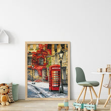 Load image into Gallery viewer, Telephone Booth - 33*45CM 14CT Stamped Cross Stitch Egyptian cotton£¨Spring Brand£©
