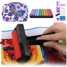 Load image into Gallery viewer, 60Grid Butterfly Print Diamond Painting Bead Storage Box Bead Bottle Storage Bag

