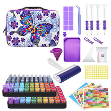Load image into Gallery viewer, 100 Grid Butterfly Diamond Painting Bead Storage Box Bead Bottle Storage Bag

