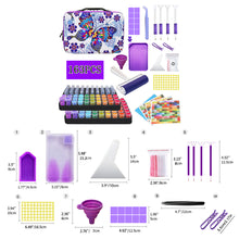 Load image into Gallery viewer, 100 Grid Butterfly Diamond Painting Bead Storage Box Bead Bottle Storage Bag
