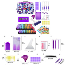 Load image into Gallery viewer, 100 Grid Butterfly Diamond Painting Bead Storage Box Bead Bottle Storage Bag

