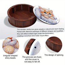 Load image into Gallery viewer, DIY Diamond Painting Storage Box Rhinestones Decorative Snack Case Kit (Cat)
