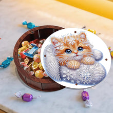 Load image into Gallery viewer, DIY Diamond Painting Storage Box Rhinestones Decorative Snack Case Kit (Cat)
