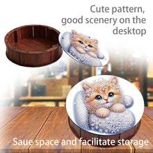 Load image into Gallery viewer, DIY Diamond Painting Storage Box Rhinestones Decorative Snack Case Kit (Cat)
