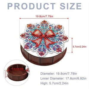 DIY Diamond Painting Storage Box Rhinestones Decorative Snack Case Kit (Bow)