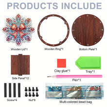 Load image into Gallery viewer, DIY Diamond Painting Storage Box Rhinestones Decorative Snack Case Kit (Bow)
