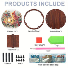 Load image into Gallery viewer, DIY Diamond Painting Storage Box Rhinestones Decorative Snack Case (Hummingbird)
