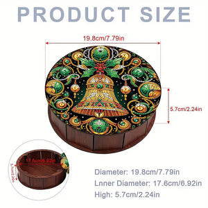 DIY Diamond Painting Storage Box Rhinestones Decorative Snack Case Kit (Bell)