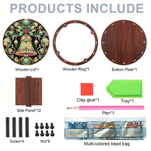 Load image into Gallery viewer, DIY Diamond Painting Storage Box Rhinestones Decorative Snack Case Kit (Bell)
