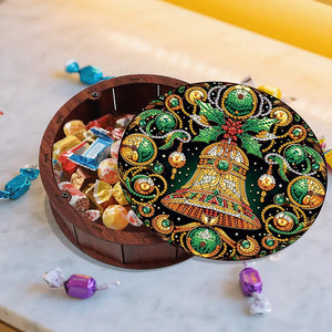 DIY Diamond Painting Storage Box Rhinestones Decorative Snack Case Kit (Bell)