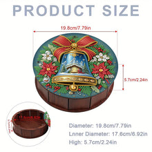 Load image into Gallery viewer, DIY Diamond Painting Storage Box Rhinestones Decor Snack Case (Christmas Bell)
