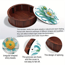 Load image into Gallery viewer, DIY Diamond Painting Storage Box Rhinestones Decorative Snack Case Kit (Flower)
