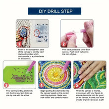 Load image into Gallery viewer, DIY Diamond Painting Storage Box Rhinestones Decorative Snack Case Kit (Flower)
