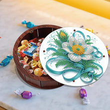 Load image into Gallery viewer, DIY Diamond Painting Storage Box Rhinestones Decorative Snack Case Kit (Flower)
