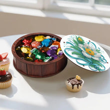 Load image into Gallery viewer, DIY Diamond Painting Storage Box Rhinestones Decorative Snack Case Kit (Flower)
