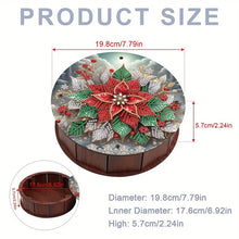 Load image into Gallery viewer, DIY Diamond Painting Storage Box Rhinestones Decorative Snack Case (Red Flower)
