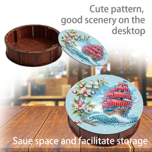 Load image into Gallery viewer, DIY Diamond Painting Storage Box Rhinestones Decorative Snack Case (Sailboat)
