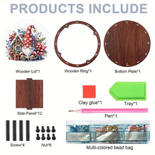 Load image into Gallery viewer, DIY Diamond Painting Storage Box Rhinestones Decorative Snack Case Kit (Gnome)
