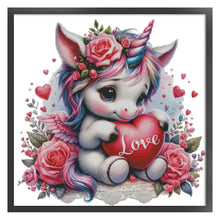 Load image into Gallery viewer, Rainbow Unicorn - 65*65CM 14CT Stamped Cross Stitch Egyptian cotton£¨Fairy Brand£©
