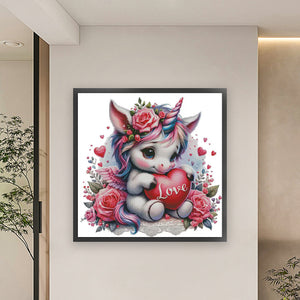 Rainbow Unicorn - 65*65CM 14CT Stamped Cross Stitch Egyptian cotton（Fairy Brand）