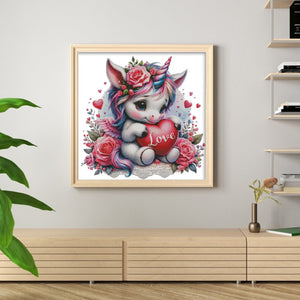Rainbow Unicorn - 65*65CM 14CT Stamped Cross Stitch Egyptian cotton（Fairy Brand）