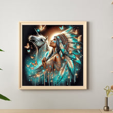 Load image into Gallery viewer, Indian Woman 40*40CM(Canvas) Full Round Drill Diamond Painting

