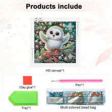 Load image into Gallery viewer, Christmas Owl 30*30CM(Canvas) Partial Special Shaped Drill Diamond Painting
