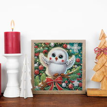 Load image into Gallery viewer, Christmas Owl 30*30CM(Canvas) Partial Special Shaped Drill Diamond Painting
