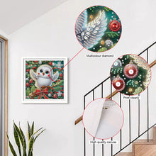 Load image into Gallery viewer, Christmas Owl 30*30CM(Canvas) Partial Special Shaped Drill Diamond Painting
